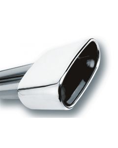 Borla 2.5in Inlet 6.69in x 3in Rectangular Rolled Angle Cut Single Inlet x 5.63in Long Exhaust Tip buy in USA