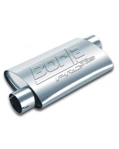 Borla Universal Pro-XS Oval 2in Inlet/Outlet Offset/Offset Notched Muffler buy in USA