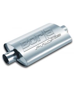 Borla Universal Pro-XS Muffler Oval 2.25in Inlet/Outlet Notched Muffler buy in USA