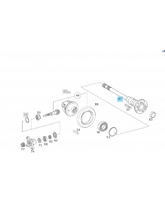 Original Mercedes-Benz Achswelle A9063504010 buy in USA