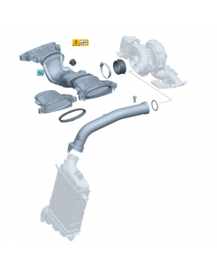 Original Mercedes-Benz Ansaugleitung Luftmassenmesser OM642 M642 642 A6420901642 buy in USA