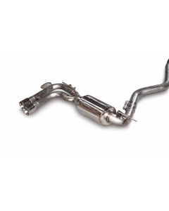 AWE Tuning BMW F3X 28i / 30i Touring Edition Axle-Back Exhaust Single Side - 80mm Silver Tips buy in USA