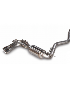 AWE Tuning BMW F3X N20/N26 328i/428i Touring Edition Exhaust Quad Outlet - 80mm Chrome Silver Tips buy in USA