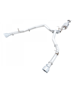 AWE Tuning 19-21 RAM 1500 5.7L (w/Cutouts) 0FG Dual Rear Exit Cat-Back Exhaust - Chrome Silver Tips buy in USA