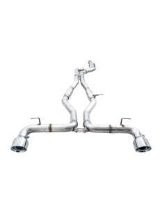 AWE 2020 Toyota Supra A90 Resonated Touring Edition Exhaust - 5in Chrome Silver Tips buy in USA