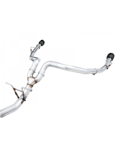 AWE Tuning 19-21 RAM 1500 5.7L (w/Cutouts) 0FG Dual Rear Exit Cat-Back Exhaust - Diamond Black Tips buy in USA