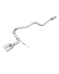 AWE Tuning Ford Focus ST Track Edition Cat-back Exhaust - Chrome Silver Tips buy in USA