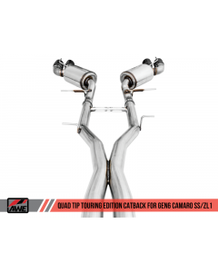 AWE Tuning 16-19 Chevy Camaro SS Non-Res Cat-Back Exhaust -Touring Edition (Quad Diamond Black Tips) buy in USA