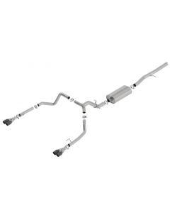 Borla 19 Chevrolet Silverado/GMC Sierra 1500 6.2L SS Touring Catback Exhaust - Black Chrome Tips buy in USA