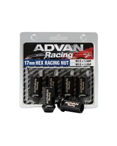 Advan Lug Nut 12X1.25 (Black) - 4 Pack buy in USA