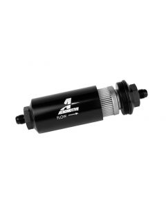 Aeromotive In-Line Filter - (AN-6 Male) 40 Micron Stainless Mesh Element Bright Dip Black Finish buy in USA