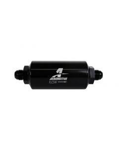 Aeromotive In-Line Filter - (AN -8 Male) 10 Micron Fabric Element Bright Dip Black Finish buy in USA