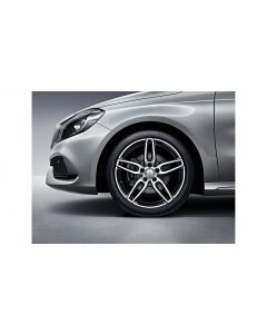 Original Mercedes-Benz AMG Alufelge 7,5 J x 18 ET 52 schwarz glanzgedreht A-Klasse 176 B-Klasse 246 CLA 117 A17640107007X23 buy in USA