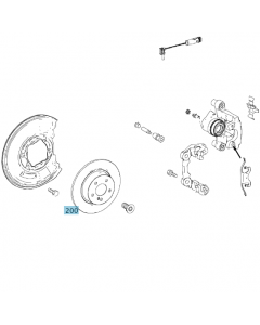 Original Mercedes-Benz Bremsscheiben Hinterachse E-Klasse 212 CLS 218 A000423101207 buy in USA