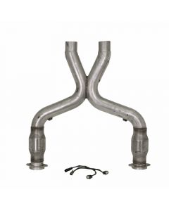 Mustang 5.0 Short Mid X Pipe W/ Catalytic Converters 3.0 For BBK Long Tube Headers 2011-2014 buy in USA