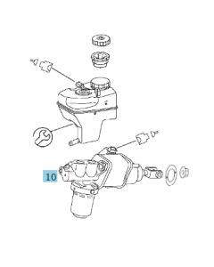 Original Mercedes-Benz Betätigungseinheit Hauptbremszylinder A0004300712 buy in USA