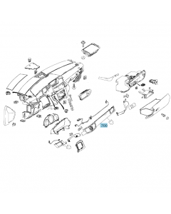 Original Mercedes-Benz Zierleiste Instrumententafel Esche schwarz A2126803693 buy in USA