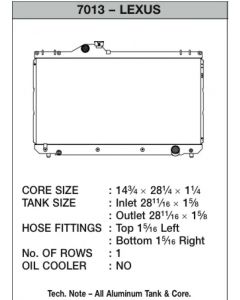 CSF 01-05 Lexus IS300 Radiator buy in USA