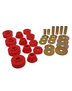 Energy Suspension 73-80 GM 1/2 Ton C-10/C1500 Pick Up 2WD Red Body (Cab) Mount Set buy in USA