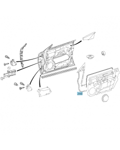 Original Mercedes-Benz Abdichtrahmen Türe vorne links A2197200578 buy in USA