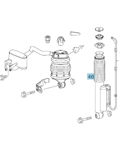Original Mercedes-Benz Stoßdämper Airmatic Luftfederbein Hinterachse links A2113261100 buy in USA