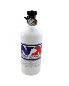 Nitrous Express 10lb Bottle w/Lightning 500 Valve (6.89 Dia x 20.19 Tall) w/Gauge buy in USA