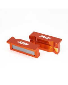 DeatschWerks 4in. Aluminum Soft Jaws w/ Magnet - Orange Anodized buy in USA