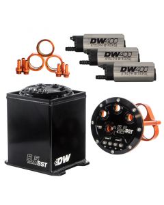 DeatschWerks 5.5L Modular Surge Tank Includes 3 DW400 Fuel Pumps buy in USA