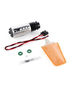 DeatschWerks 340lph DW300C Compact Fuel Pump w/ 04+ Lotus Elise/Exige Set Up Kit (w/ Mounting Clips) buy in USA