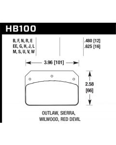 Hawk Wilwood Dynalite Caliper 12mm Street DTC-60 Brake Pads buy in USA