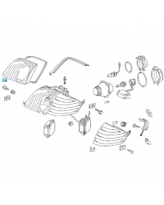 Original Mercedes-Benz Lichtscheibe SL 129 A1298202566 buy in USA