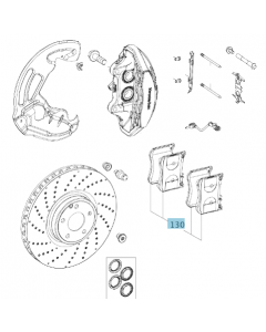Original Mercedes-Benz AMG Bremsbelag-Satz Vorderachse A0004204400 buy in USA