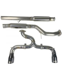 Injen 16-18 Ford Focus RS 3in Cat-Back Stainless Steel Exhaust w/ 4in Black Chrome Tips buy in USA