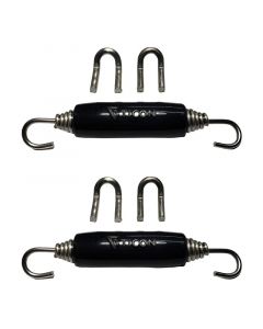 Ticon Industries Black Silicone Titanium Spring Tab and Spring Kit (4 Tabs/2 Springs) - 2 Pack buy in USA