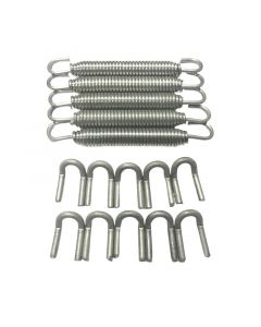 Ticon Industries Black Silicone Titanium Spring Tab and Spring Kit (10 Tabs/5 Springs) - 5 Pack buy in USA