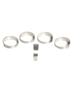 Ticon Industries 3.5in 45 Degree 1D CLR 1mm/.039in Wall Titanium Pie Cuts - 5pk buy in USA