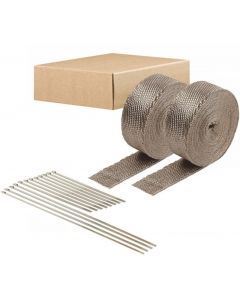 DEI Exhaust Wrap & Combo Tie Kit 2in x 50ft 2PK - Titanium buy in USA