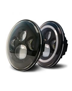 DV8 Offroad 07-18 Jeep Wrangler JK LED Projector Headlights w/ Angel Eyes buy in USA