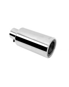 Gibson Rolled Edge Angle-Cut Muffler Quiet Tip - 4in OD/2.25in Inlet/12in Length - Stainless buy in USA