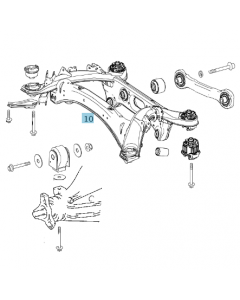 Original Mercedes-Benz Hinterachsträger A2073509702 buy in USA