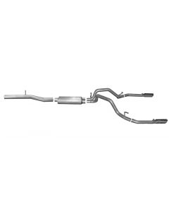 Gibson 15-18 Chevrolet Silverado 1500 LS 5.3L 3in/2.25in Cat-Back Dual Split Exhaust - Aluminized buy in USA