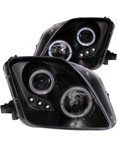 ANZO 1997-2001 Honda Prelude Projector Headlights w/ Halo Black w/ LED buy in USA