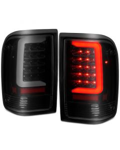 ANZO 1993-1997 Ford Ranger LED Tail Lights w/ Light Bar Black Housing Smoked Lens buy in USA