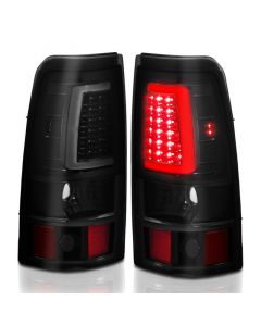 ANZO 1999-2002 Chevy Silverado 1500 LED Taillights Plank Style Black w/Smoke Lens buy in USA