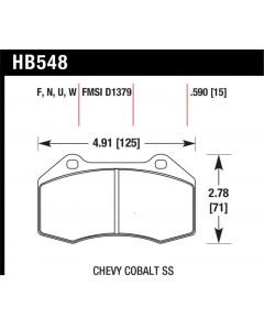 Hawk Renault Clio DTC-60 Race Front Brake Pads buy in USA