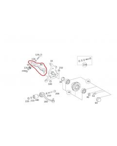 Original Mercedes-Benz Zugstrebe ohne Lager vorne rechts Vorderachse buy in USA