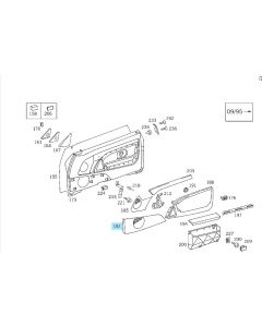 Original Mercedes-Benz Abdeckung Lautsprecher groß rechts Tür Lautsprecherabdeckung buy in USA