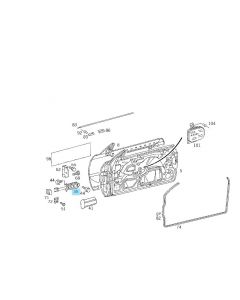 Original Mercedes-Benz Fangband Tür Türfangband Halter Tür Türhalter S-Klasse 140 buy in USA