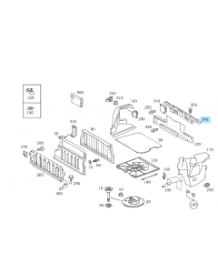 Original Mercedes-Benz Verkleidung Ladekante SL R129 129 buy in USA