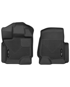 Husky Liners 15-17 Ford F-250 Super Duty Crew Cab X-Act Contour Black Front Floor Liners buy in USA